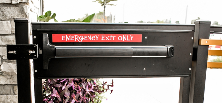 emergency push bar installation in Garden Acres